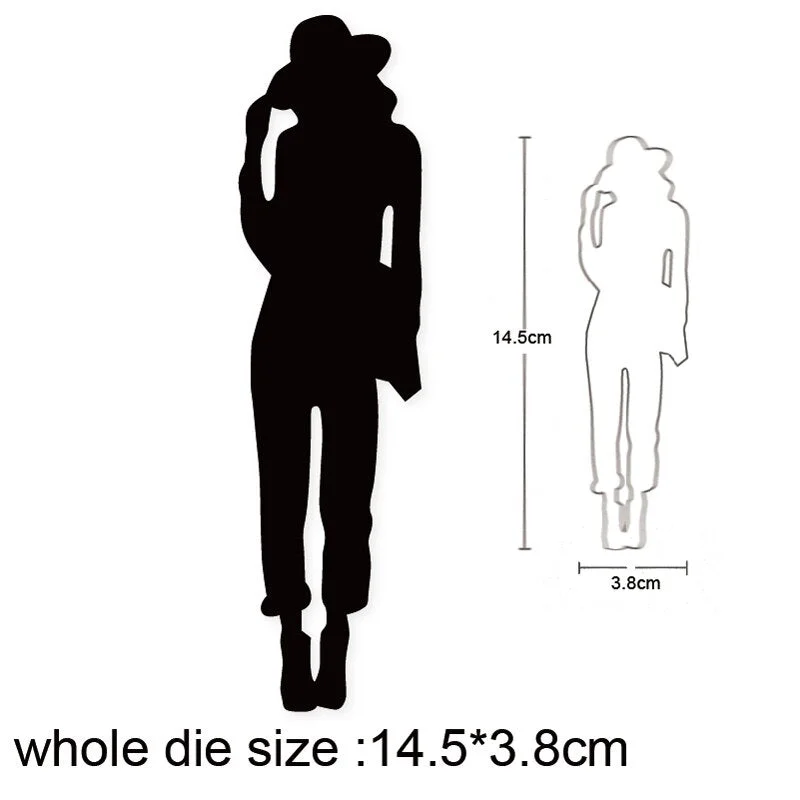 Heart Rains Umbrella Girl Metal Cutting Dies Cut Die Mold Decoration Scrapbook Paper Craft Knife Mould Blade Punch Stencils Dies