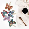 5pcs DIY Full Drill Diamond Paintng Special-shaped Butterfly Keychains Kit