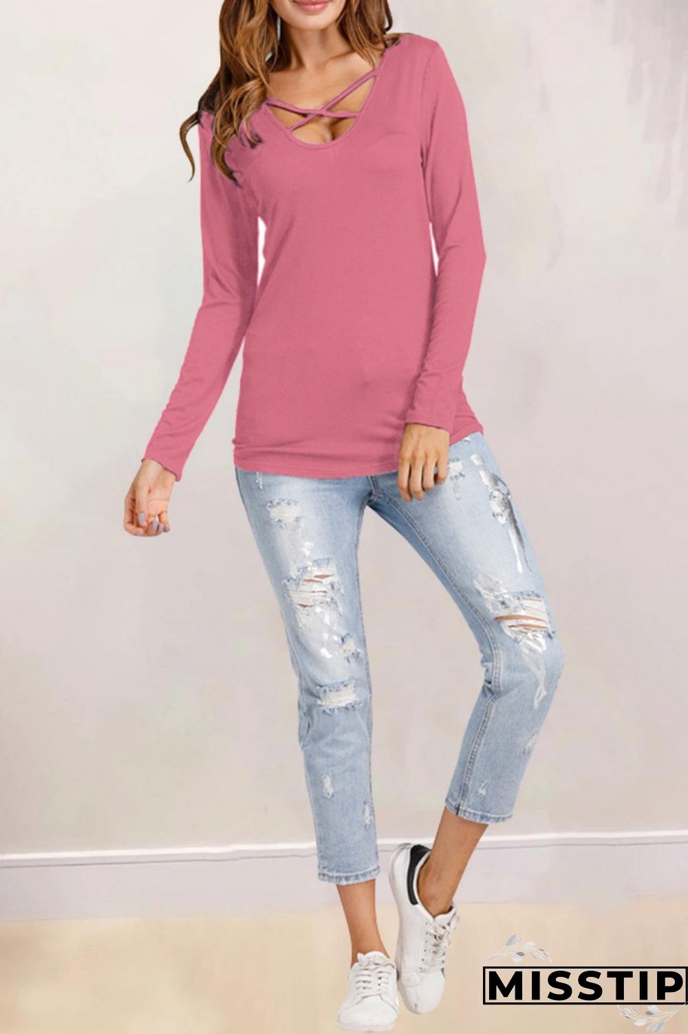 Grass Green Casual Print Patchwork Tops