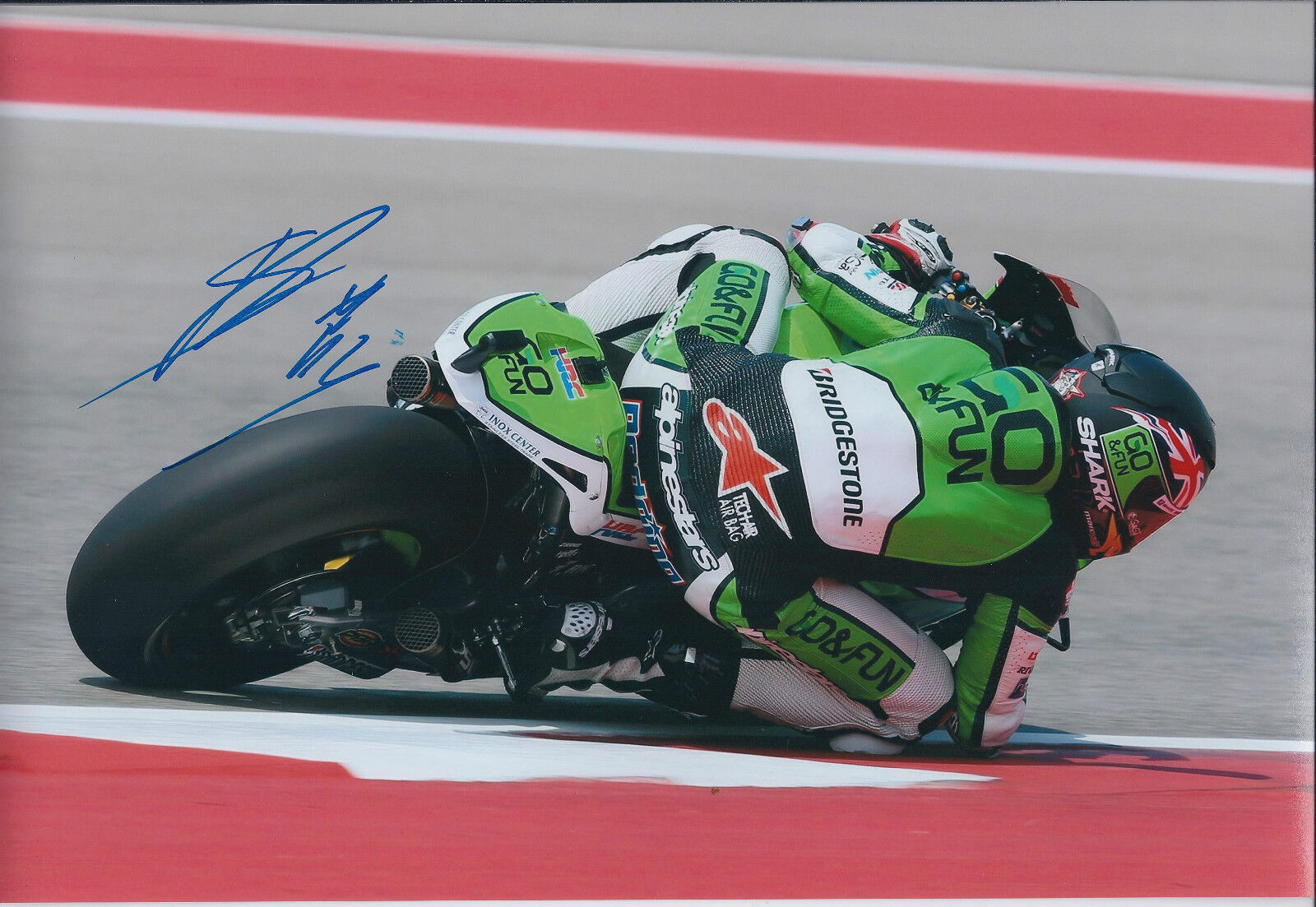 Scott REDDING SIGNED MOTOGP Photo Poster painting AFTAL COA Autograph Fun & Go Gresini HONDA