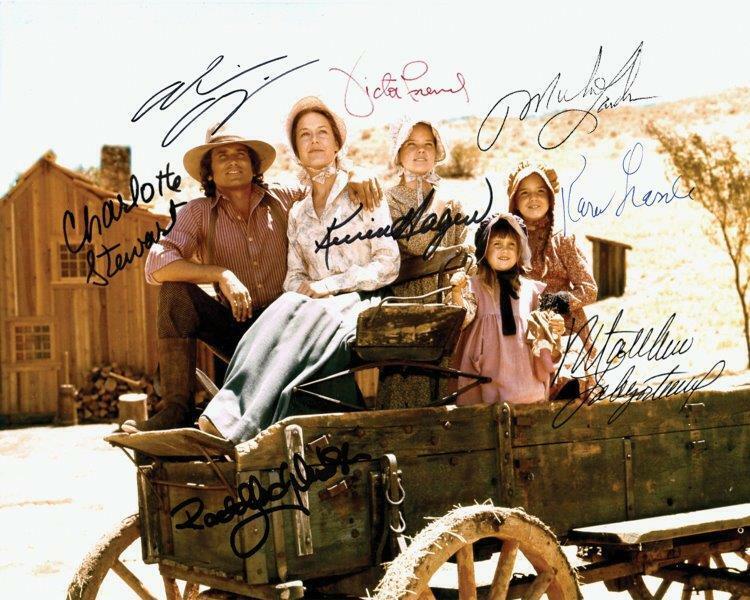 REPRINT - LITTLE HOUSE ON THE PRAIRIE Cast Autographed Signed 8 x 10 Photo Poster painting RP