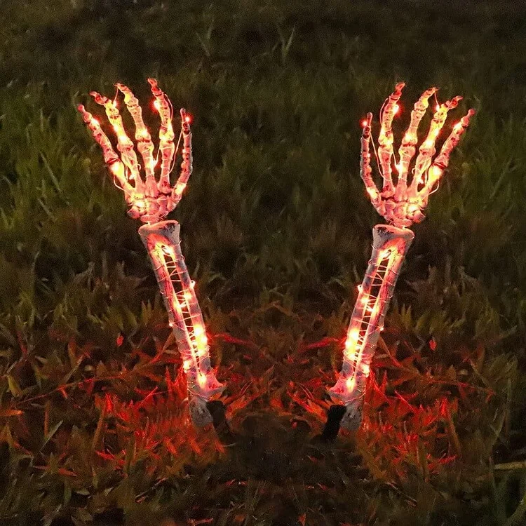 Glowing Halloween Ghost Hand Skeleton