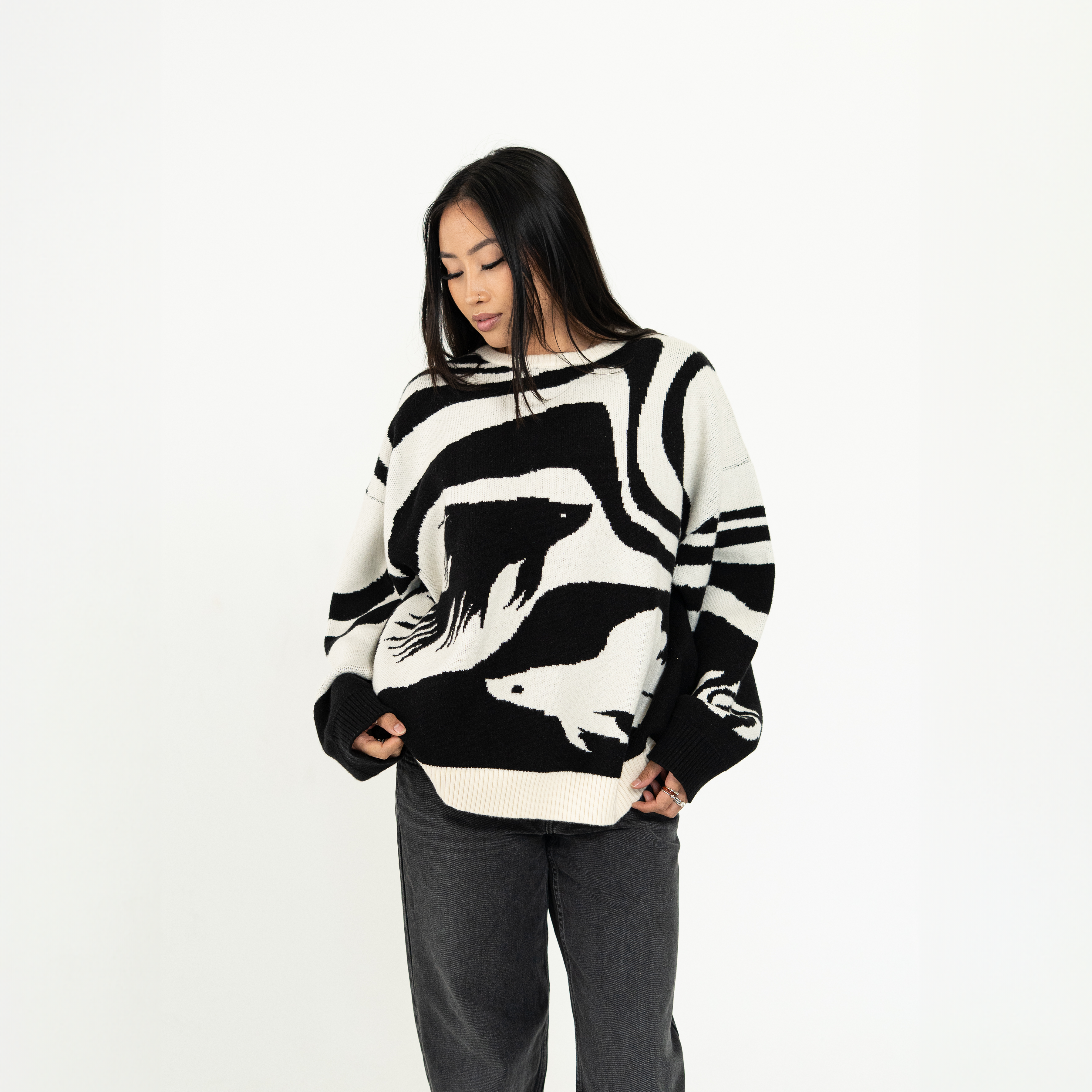 Cursed Path Knit Sweater-Coordom