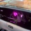 Car LED Neon Light interior Decoration DIY Modification Heart-Shaped Luminous Atmosphere Light USB\Cigarette Lighter Plug Neon Light Window Light