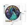 Diamond Painting-DIY Full Round Drill Stained Glass Peacock