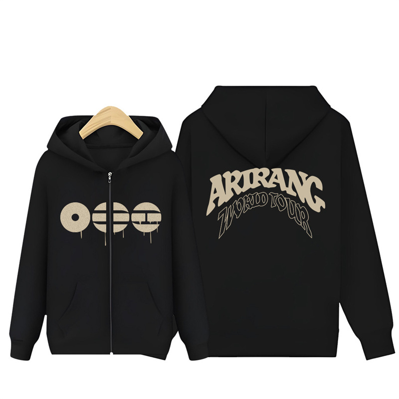 Official BTS Arirang Album Zip-up Hoodie - All Graphic Editions