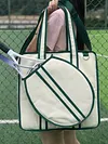 [US Local Warehouse] Tennis Tote Bag Large Tennis Bag Sports Handbag Pickleball Bag for Men and Women