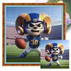 【Limited Stock Sale】Los Angeles Rams Football-11CT Stamped Cross Stitch 40*40cm tapestrymarket