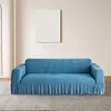 Sofa Cover with Elastic Bottom & Skirt Cushion Couch Cover for Living Room Hotel