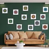 12pcs Mandala DIY Mini Square Diamond Painting Set 16x16cm