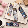 4Pcs Halloween Katze - 5d DIY Handwerk Lesezeichen
