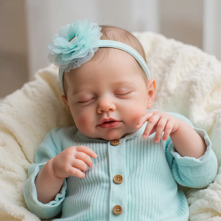 Babeside Sleeping Reborn Baby Liya 20" Little Infant Boy Building Lovely Memories