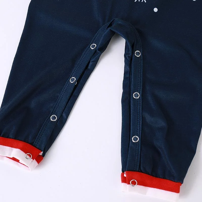 Santa Claus Striped Print Family Matching Pajamas Sets