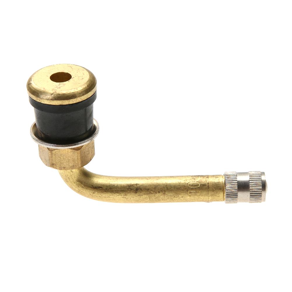 

Universal TR570C Brass Truck Wheel Tubeless Tire Valve Stem Snap-in 90 Bend, 501 Original