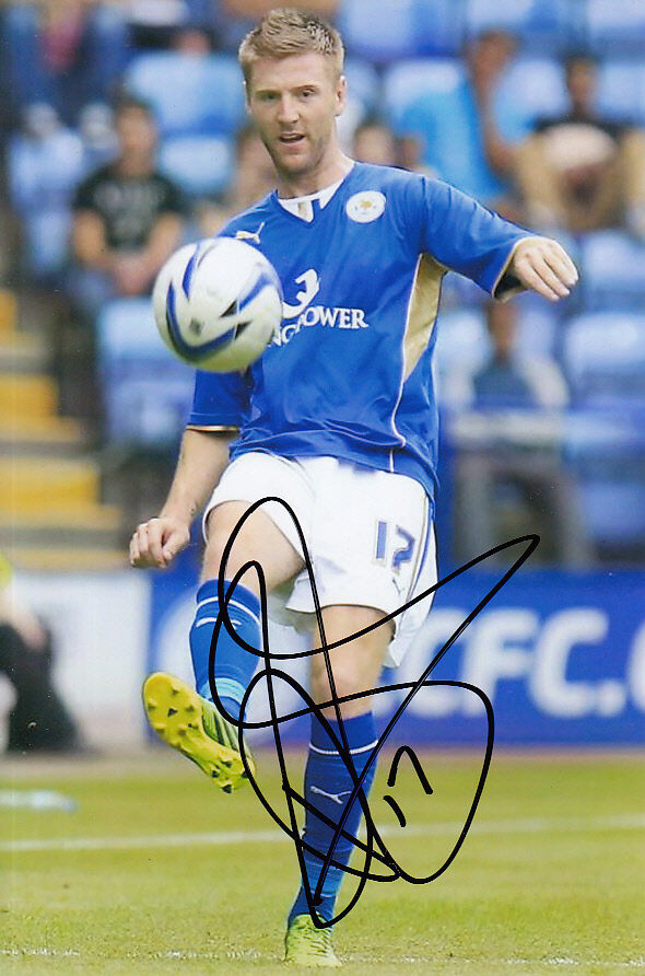 LEICESTER CITY HAND SIGNED PAUL GALLAGHER 6X4 Photo Poster painting.