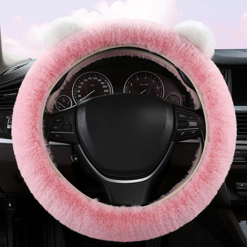 Bear-Shaped Steering Wheel Protector For Model S3XY (2012-2022)