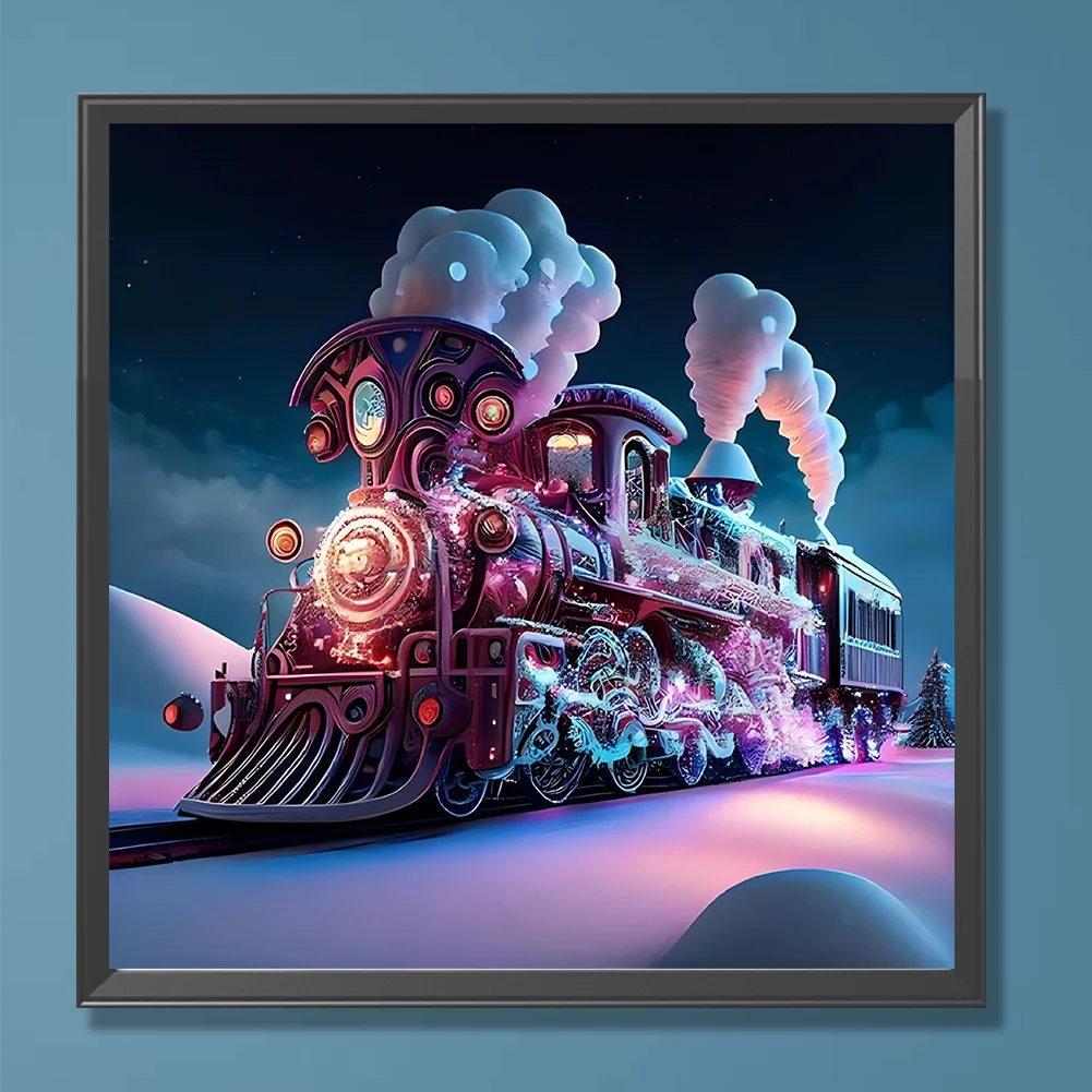 Diamond Painting - Full Round Drill - Train(Canvas|30*30cm)