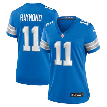 Women's Detroit Lions #11 Kalif Raymond  Blue Team Game Jersey
