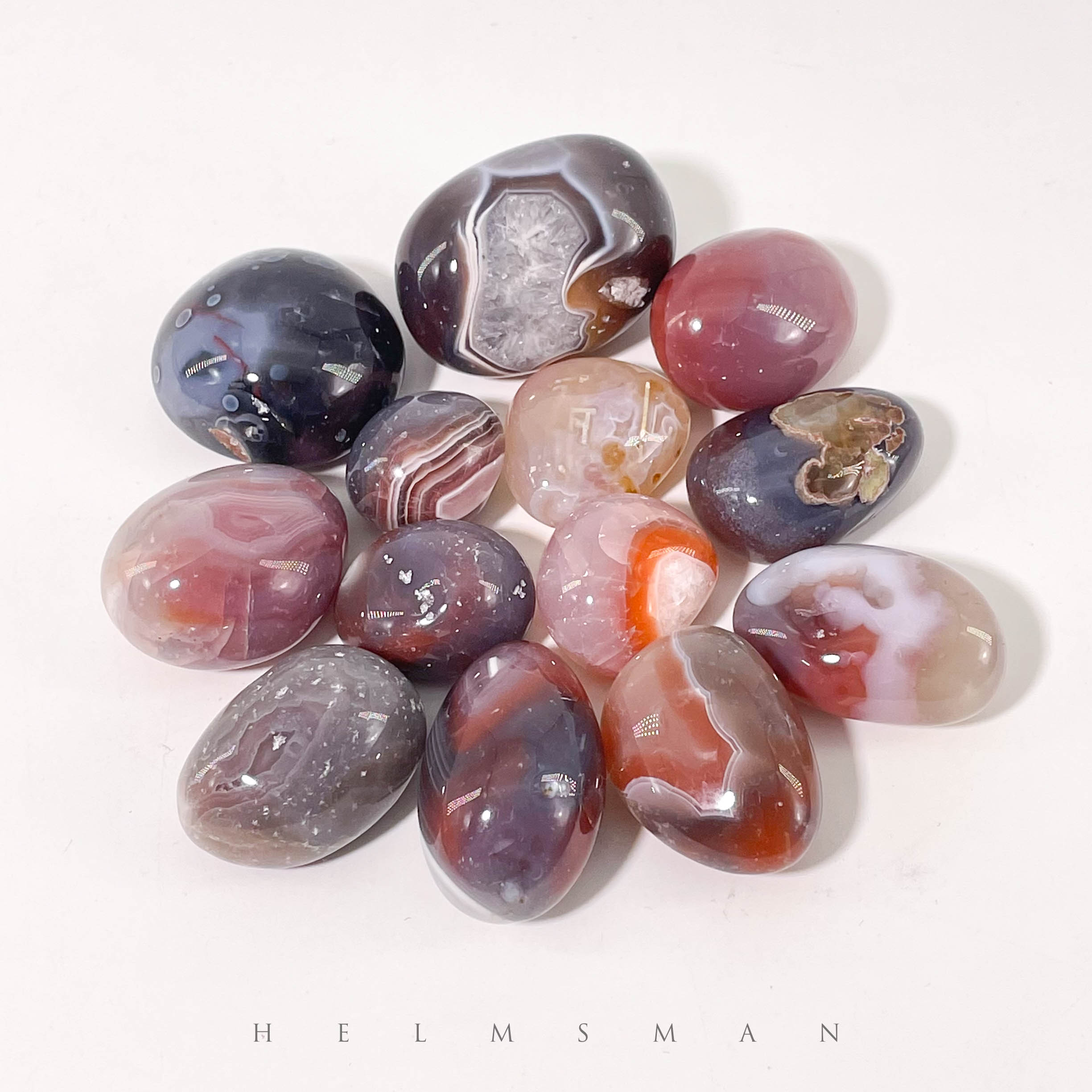 Persian Agate Tumbled Stones 5pcs Set