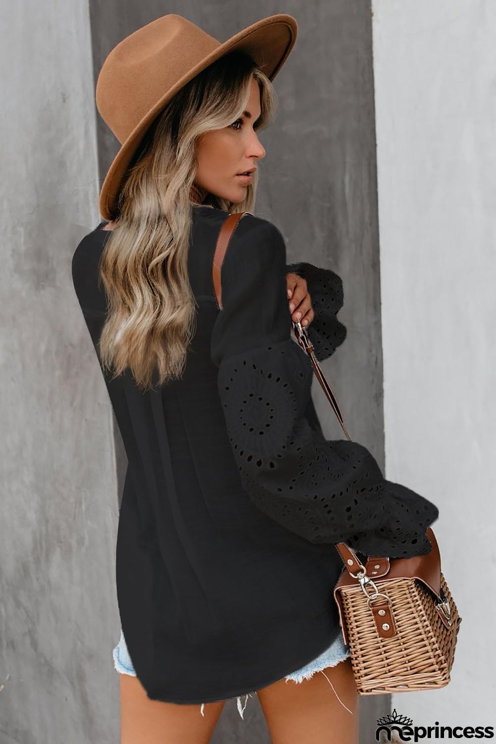 Rekindle Eyelet Button Top