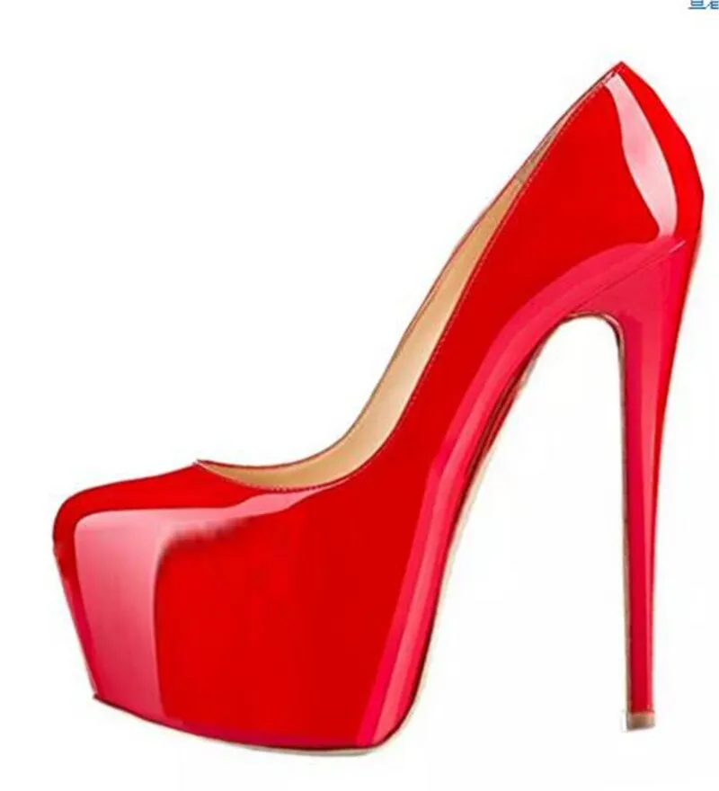 Onlymaker Women's Platform 16cm Thin High Heels Shoe Sexy Stiletto Wedding Party Fashion Pumps