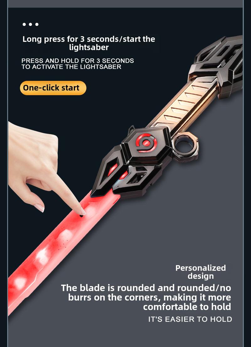 Product Introduction of New Leiteng Sound and Light Sword Cool Double-Headed Finger Rotating Laser Sword Telescopic Flash Blade Children's Luminous Toys 4
