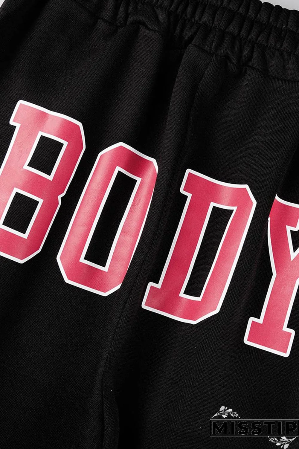 Blue Casual Letter Print Patchwork Zipper Collar Long Sleeve Two Pieces