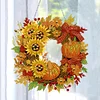 DIY Acrylic Special Shaped Diamond Painting Fall Wreath Ornament Hanging Kit
