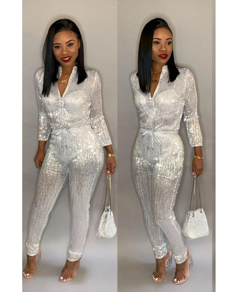 LAMBO SEQUINS JUMPSUIT