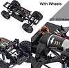 AMK 313mm Wheelbase RC Crawler Chassis Frame Builders Kit with 2-Speed Transmission 35T 550 Motor for TRX4 D90 DIY Upgrade (Chassis with Wheels)