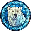 Diamond Painting-DIY Full Round Drill Stained Glass Polar Bear