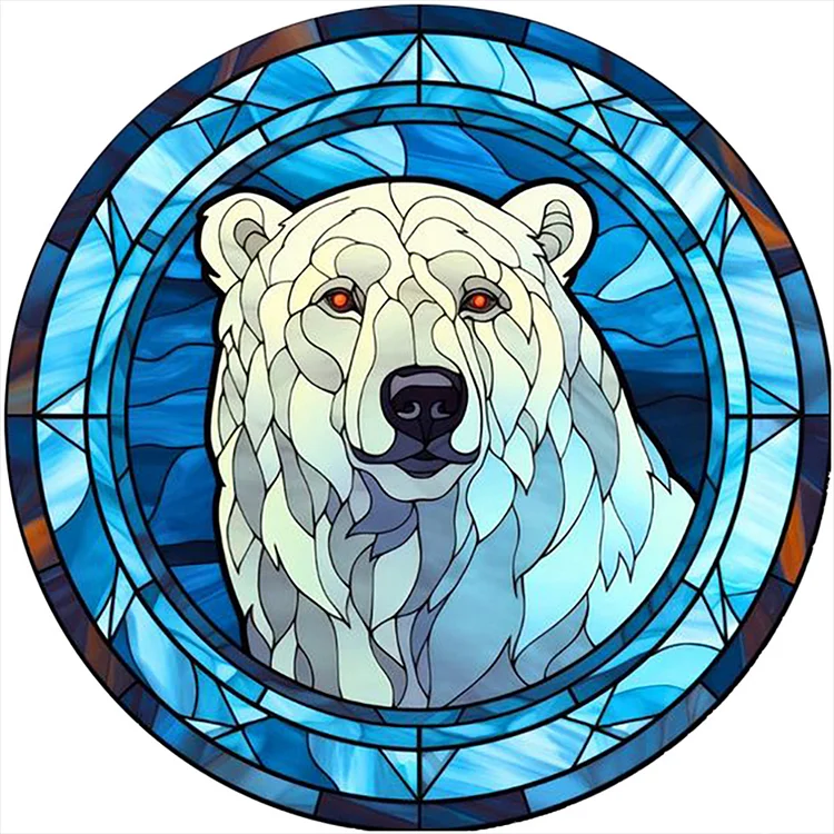 Cartoon White Polar Bear Stickers for Scrapbook, DIY Craft