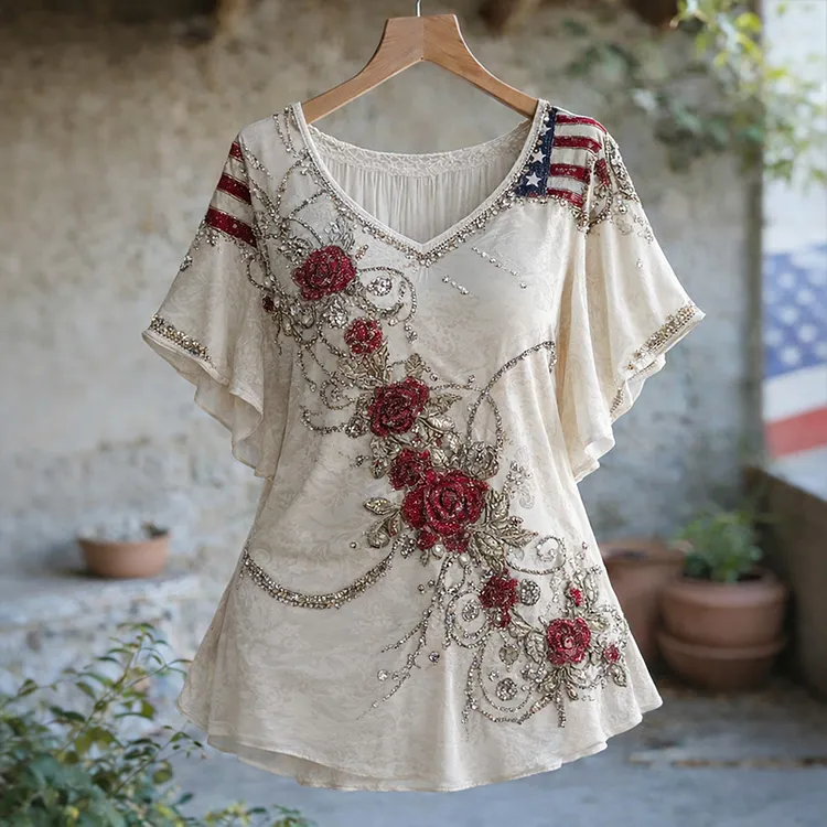Women's 250th Anniversary Print Casual Top