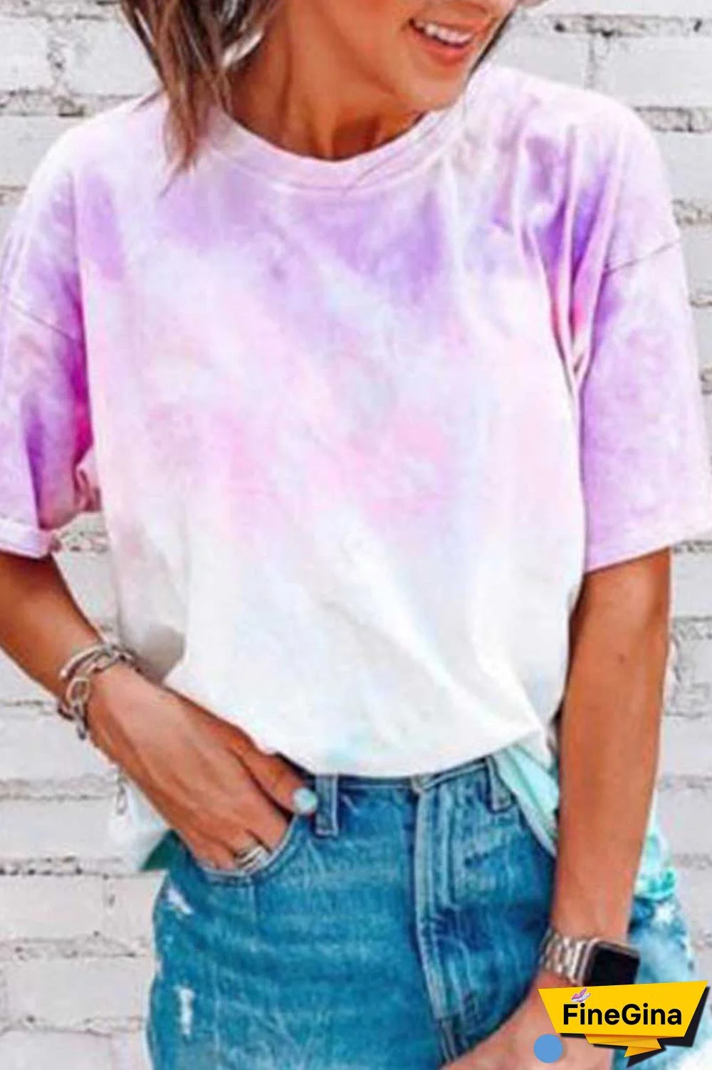 Tie-dye Loose tops