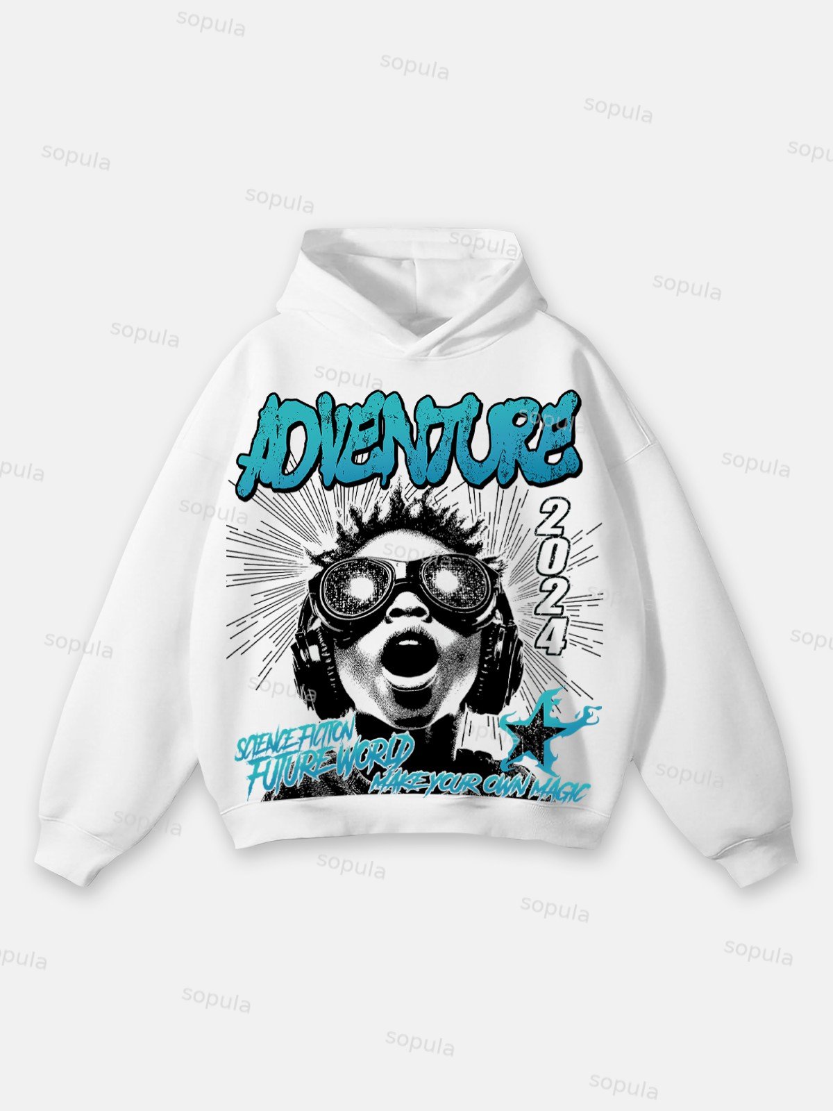 Sopula Future World Brainstorming Graphic Hoodie