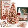 DIY Beaded Pearl Art Gingerbread Man Christmas Tree &ndash; Ornament Kit Holiday Decor