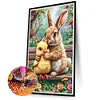 (40*70cm)Rabbit - Full Round Drill Diamond Painting