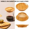 Garniture de charcuterie en verre à vin