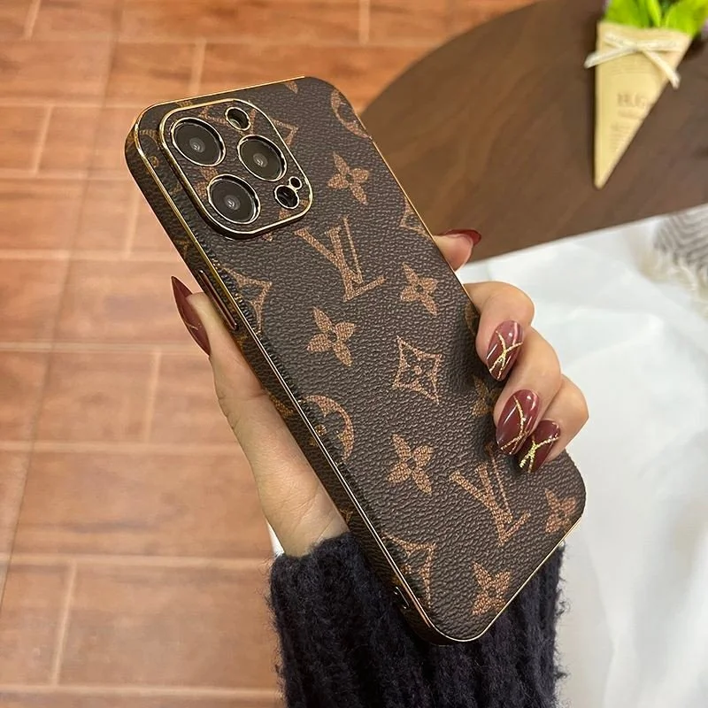 Leather Electroplated Edge All-inclusive Case