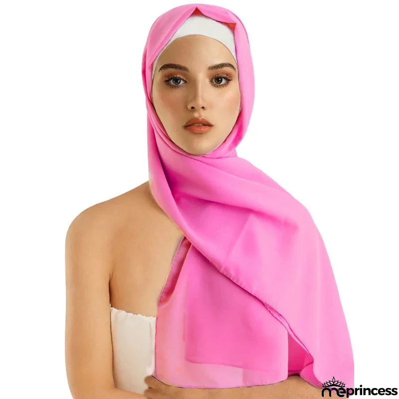 Women's Polyester Head Wrap Quick-Dry Solid Pattern Trendy Scarves