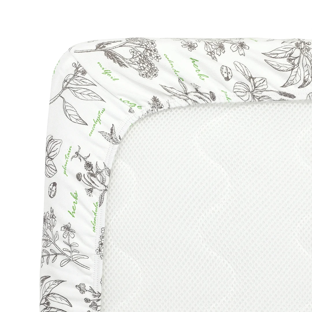 Egmao Baby Premium Organic Cotton Crib Sheet - Bushes