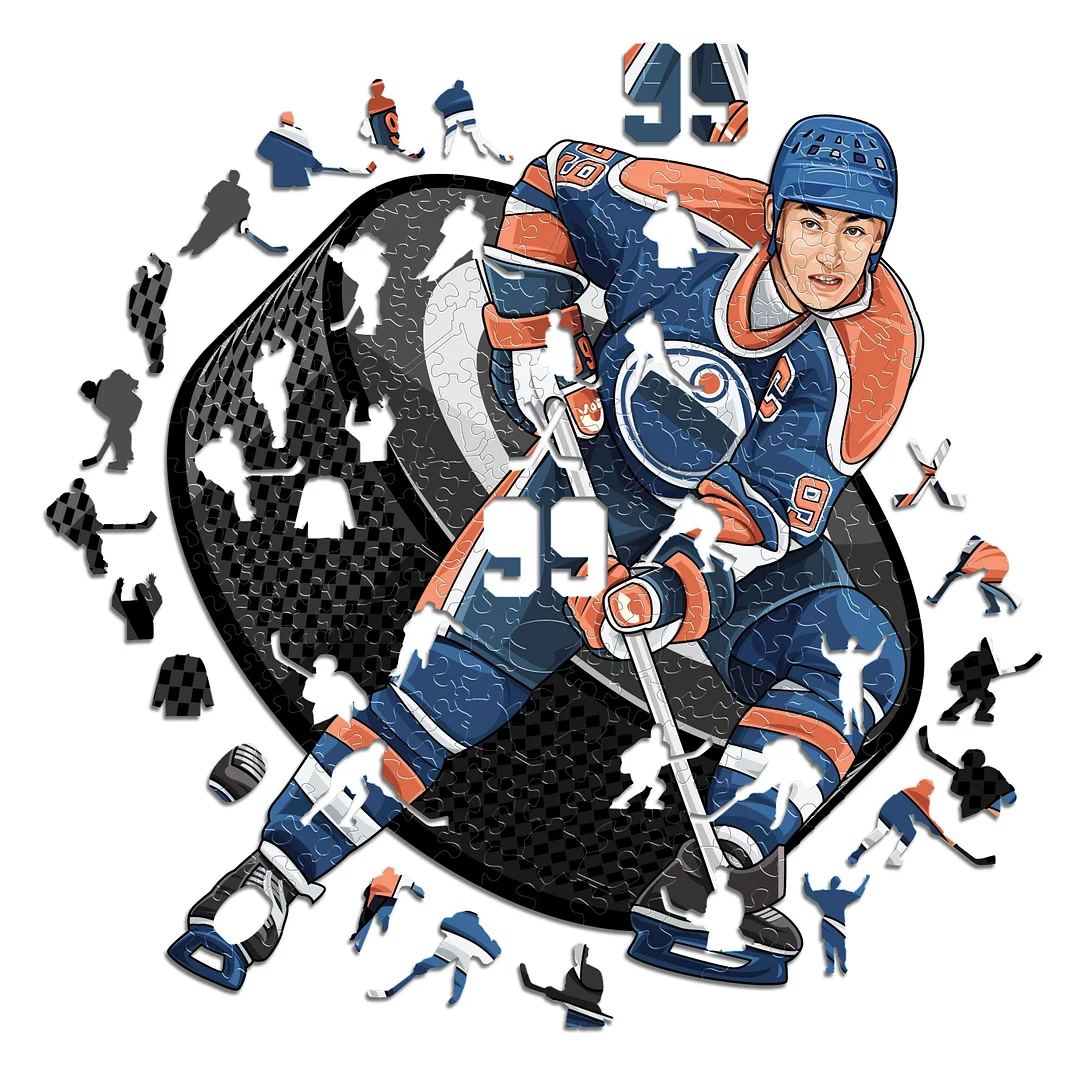 Jeffpuzzle™-All-G.O.A.T. Puzzles® - Wayne Gretzky (NEW!)