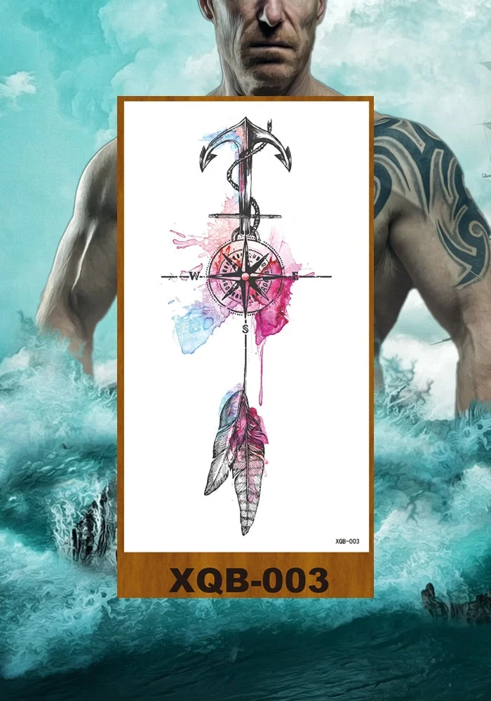 Waterproof Temporary Flash Tatoo Hand back Arm art Tattoos for boy Women Men Tattoo Sticker eagle Crow Gothic eye Fake Tatto