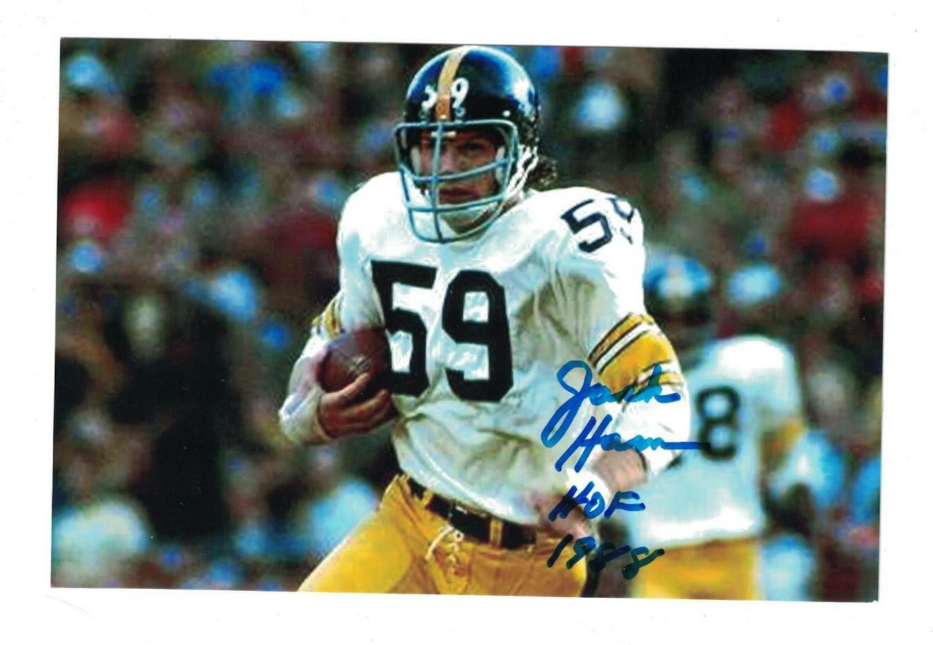 Jack Ham Signed Autographed 4x6 Photo Poster painting Pittsburgh Steelers HOF B