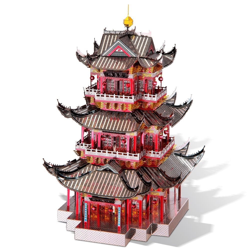 OKPUZZLE 3D Metal Puzzle Model Building Kits,Juyuan Tower DIY Assemble Jigsaw Toy ,Christmas Birthday Gifts for Adults Kids,okpuzzle,3dpuzzle,puzzle shop,puzzle store