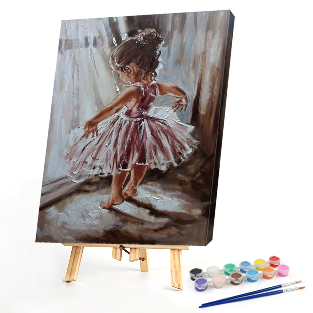 Girl Holding Hand Beside The Road 40 x 50 cm Painting By Numbers Kit On Canvas Girl Holding Hand Beside The Road 40 x 50 cm Painting By Numbers Kit On Canvas