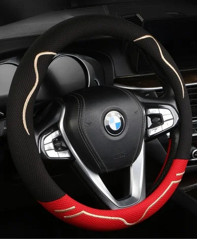 New Car Steering Wheel Cover, Universal Summer Handle Cover, Non-slip, Wear-resistant, Sweat-absorbent And Breathable