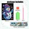 (US Local)Snowman Special Shaped 5D DIY Diamond Art Painting Notebook Kit for Beginners