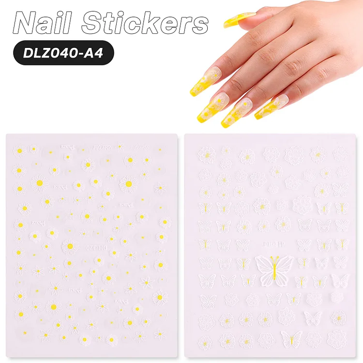 Flower & Butterfly Nail Stickers