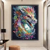 (Big Size) Colorful Dragon - 11CT Stamped Cross Stitch 50*65cm/19.69*25.59in